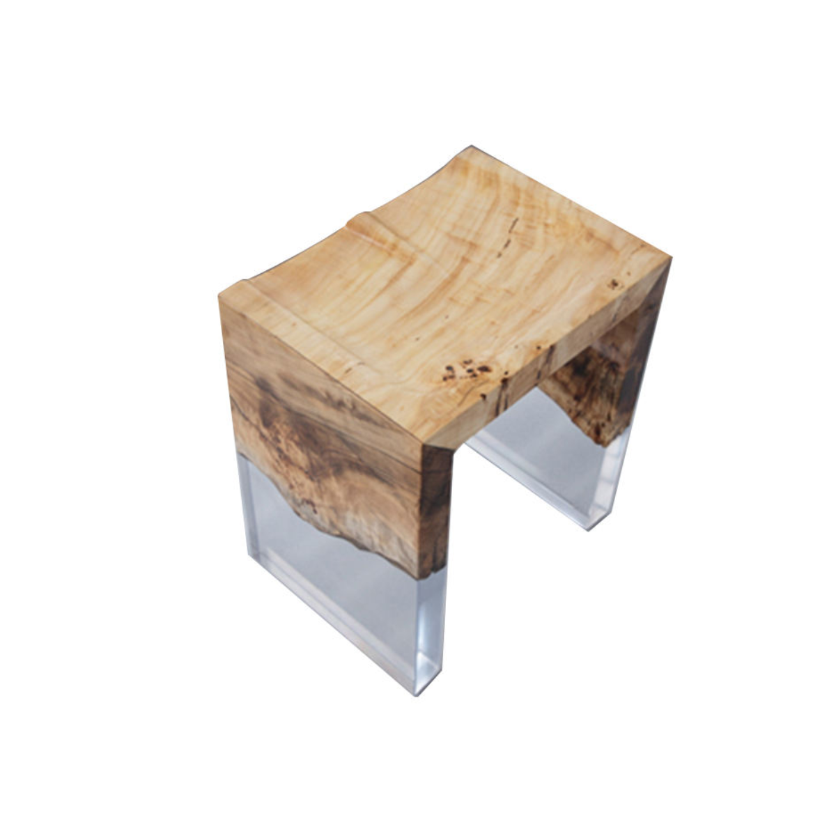 Suspended Burl Waterfall Table